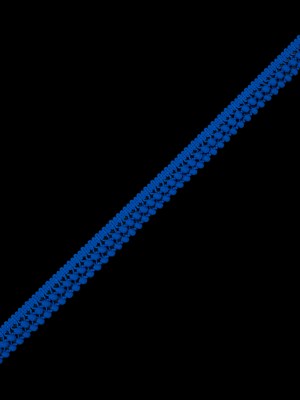 European Cobalt Two Row Mini Pom Pom Trim European Cobalt Two Row Mini Pom Pom Trim