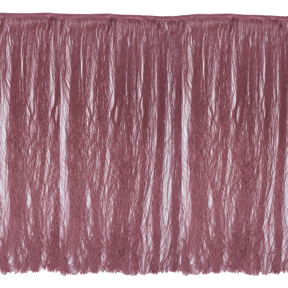 Dusty Rose European Chainette Fringe Trim – 40″ Dusty Rose European Chainette Fringe Trim – 40″