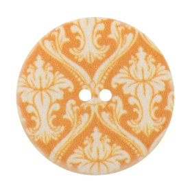 Italian Pale Marigold Damask Printed Button – 54L/34mm Italian Pale Marigold Damask Printed Button – 54L/34mm