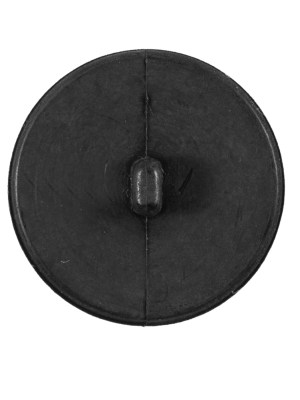 Italian Matte Black Domed Plastic Button – 44L/28mm Italian Matte Black Domed Plastic Button – 44L/28mm