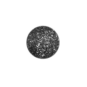 Italian Black and White Speckled Plastic Button – 24L/15mm Italian Black and White Speckled Plastic Button – 24L/15mm