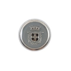 Italian Gray and Silver Crest Metal Button – 32L/20mm Italian Gray and Silver Crest Metal Button – 32L/20mm