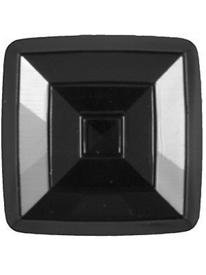 Italian Black Square Plastic Button – 48L/30.5mm Italian Black Square Plastic Button – 48L/30.5mm