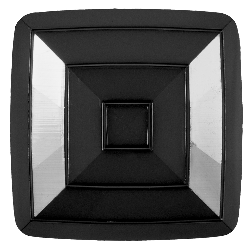 Italian Black Square Plastic Button – 64L/40.5mm Italian Black Square Plastic Button – 64L/40.5mm