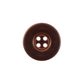 Italian Dark Brown 4-Hole Plastic Button -32L/20mm Italian Dark Brown 4-Hole Plastic Button -32L/20mm