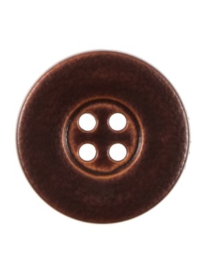 Italian Dark Brown 4-Hole Plastic Button -40L/25.5mm Italian Dark Brown 4-Hole Plastic Button -40L/25.5mm