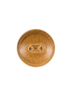 Italian Light Brown Faux Leather Plastic Button – 24L/15mm Italian Light Brown Faux Leather Plastic Button – 24L/15mm