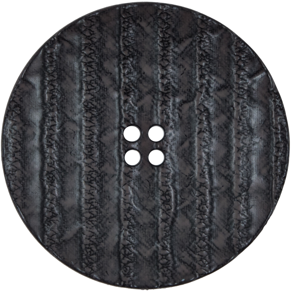 Italian Black Textured 4-Hole Button – 80L/50.8mm Italian Black Textured 4-Hole Button – 80L/50.8mm