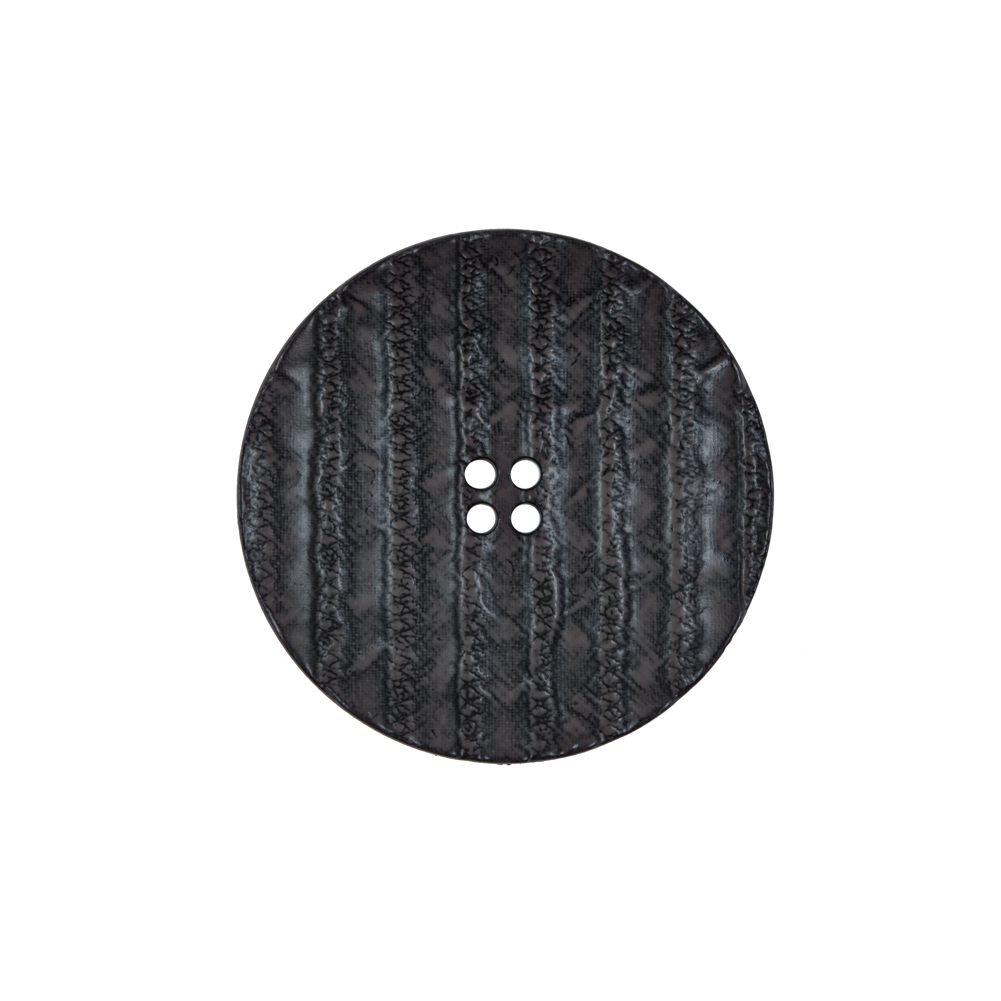 Italian Black Textured 4-Hole Button – 36L/23mm Italian Black Textured 4-Hole Button – 36L/23mm
