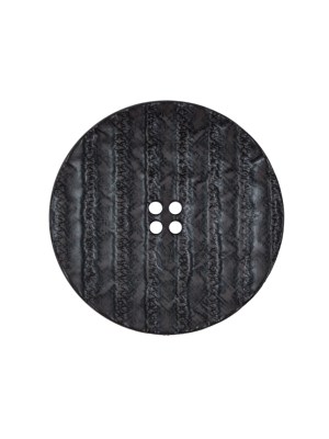 Italian Black Textured 4-Hole Button – 36L/23mm Italian Black Textured 4-Hole Button – 36L/23mm