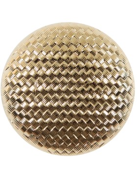 Italian Gold Basketwoven Plastic Button – 44L/28mm Italian Gold Basketwoven Plastic Button – 44L/28mm