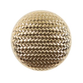 Italian Gold Basketwoven Plastic Button – 44L/28mm Italian Gold Basketwoven Plastic Button – 44L/28mm
