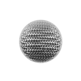 Italian Silver Basketwoven Plastic Button – 36L/23mm Italian Silver Basketwoven Plastic Button – 36L/23mm