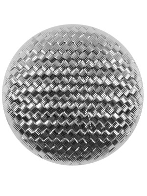 Italian Silver Basketwoven Plastic Button – 44L/28mm Italian Silver Basketwoven Plastic Button – 44L/28mm