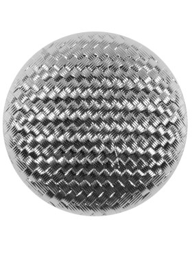 Italian Silver Basketwoven Plastic Button – 44L/28mm Italian Silver Basketwoven Plastic Button – 44L/28mm