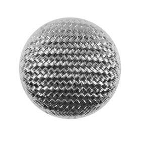 Italian Silver Basketwoven Plastic Button – 44L/28mm Italian Silver Basketwoven Plastic Button – 44L/28mm