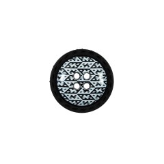 Italian Black and White Geometric Domed Button – 24L/15mm Italian Black and White Geometric Domed Button – 24L/15mm