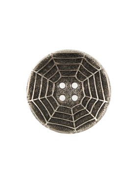 Italian Silver Spider Web Metal Button – 32L/20mm Italian Silver Spider Web Metal Button – 32L/20mm