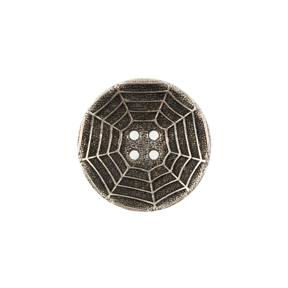 Italian Silver Spider Web Metal Button – 32L/20mm Italian Silver Spider Web Metal Button – 32L/20mm