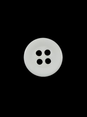 Italian White 4-Hole Plastic Button – 20L/12.5mm Italian White 4-Hole Plastic Button – 20L/12.5mm