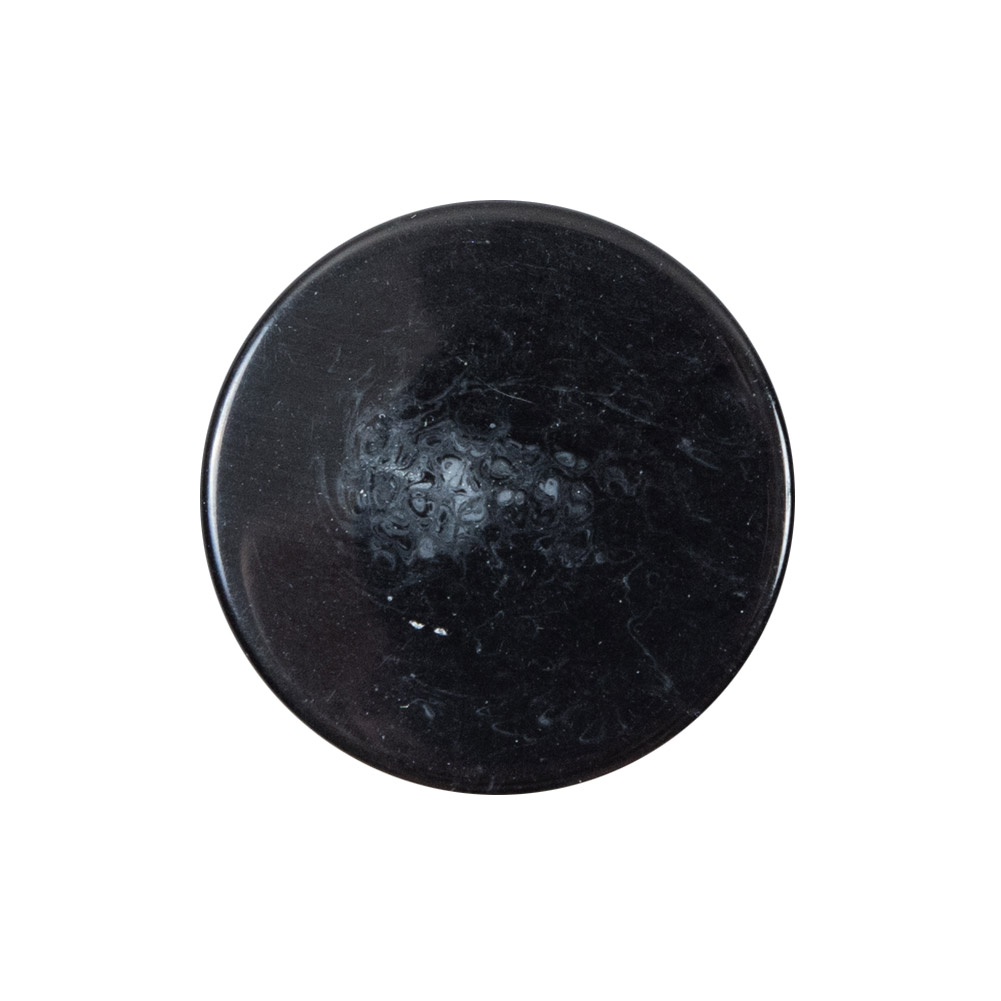 Italian Black Glossy Plastic Button – 40L/25.5mm Italian Black Glossy Plastic Button – 40L/25.5mm
