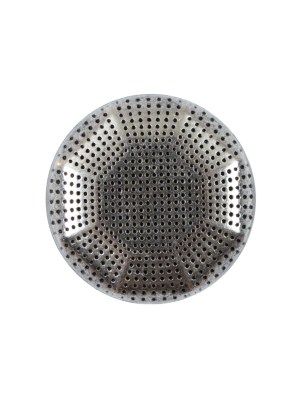 Italian Silver Zamac Perforated Metal Button – 36L/23mm Italian Silver Zamac Perforated Metal Button – 36L/23mm