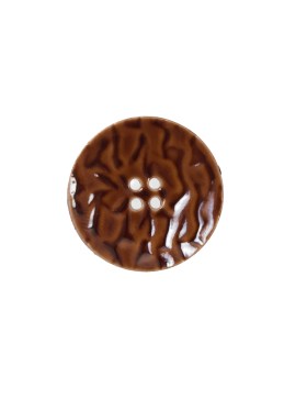 Italian Toffee Brown Textured Button – 24L/15mm Italian Toffee Brown Textured Button – 24L/15mm