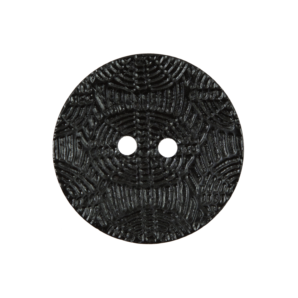Italian Black Etched Coconut Button – 40L/25.5mm Italian Black Etched Coconut Button – 40L/25.5mm
