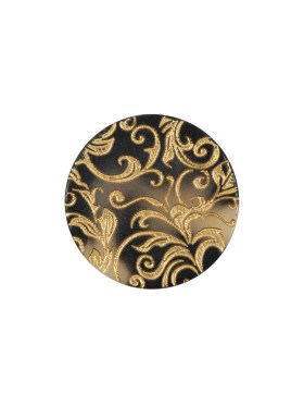 Italian Gold Etched Horn Button – 28L/18mm Italian Gold Etched Horn Button – 28L/18mm