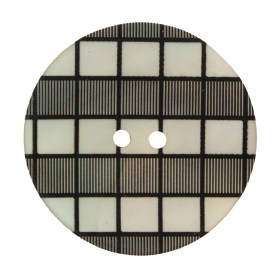 Italian Black and White Checkered Mother Of Pearl Button – 54L/34mm Italian Black and White Checkered Mother Of Pearl Button – 54L/34mm