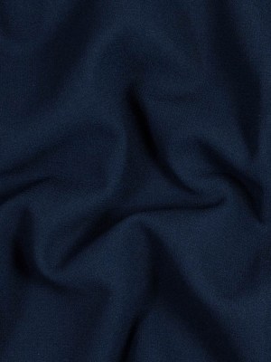 Italian Navy Virgin Wool Double Crepe Italian Navy Virgin Wool Double Crepe
