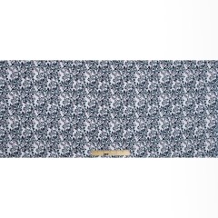 Cotton Voile Print – Black Iris, White and Hot Pink Floral Cotton Voile Print – Black Iris, White and Hot Pink Floral