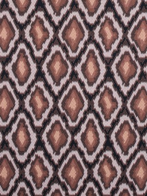 Friar Brown and Pearl Python Printed Stretch Cotton Sateen Friar Brown and Pearl Python Printed Stretch Cotton Sateen