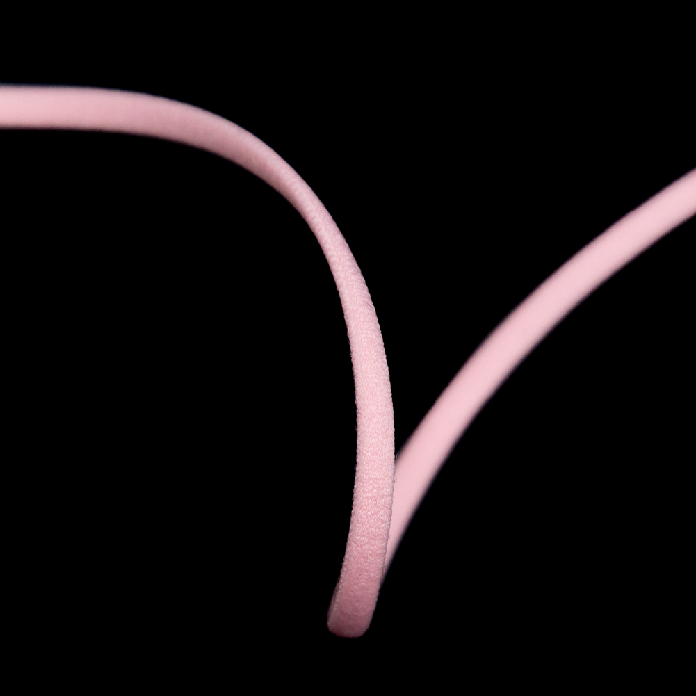 Italian Light Pink Elastic Drawstring - 0.125"