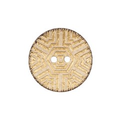 Italian Gold Carved Coconut Button – 36L/23mm Italian Gold Carved Coconut Button – 36L/23mm