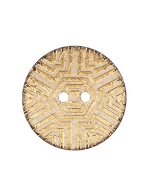 Italian Gold Carved Coconut Button – 36L/23mm Italian Gold Carved Coconut Button – 36L/23mm