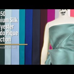 Polyester and Silk Mikado Pique Made in Italy – Black – Premium Collection Polyester and Silk Mikado Pique Made in Italy – Black – Premium Collection