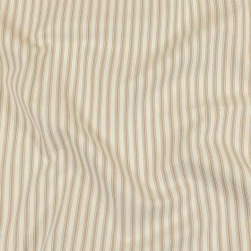 Ruth Linen and White Ticking Striped Cotton Twill Ruth Linen and White Ticking Striped Cotton Twill