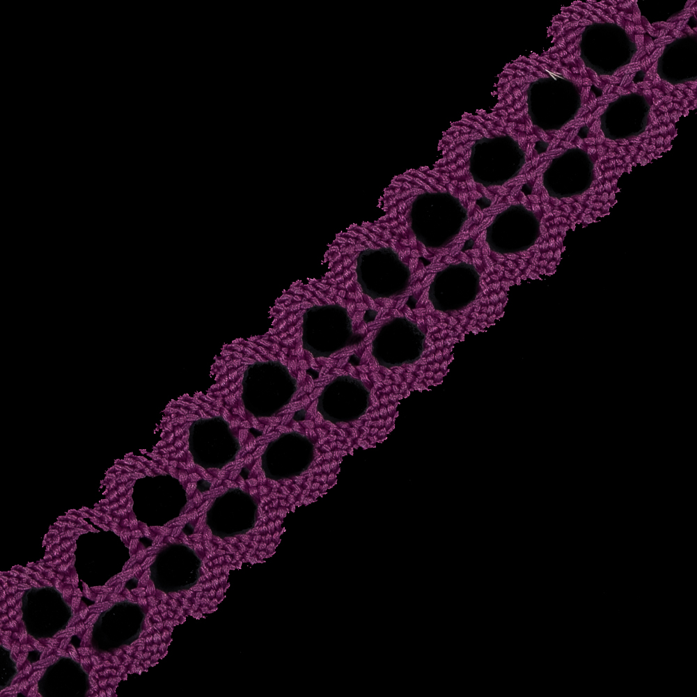 Magenta European Crochet Trim - 0.75"