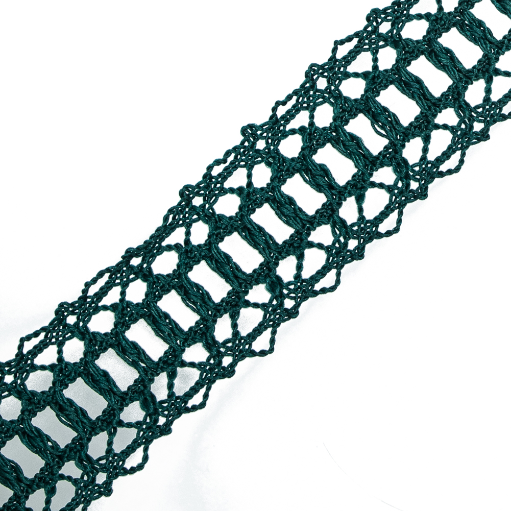 Emerald European Crochet Trim - 1.25"