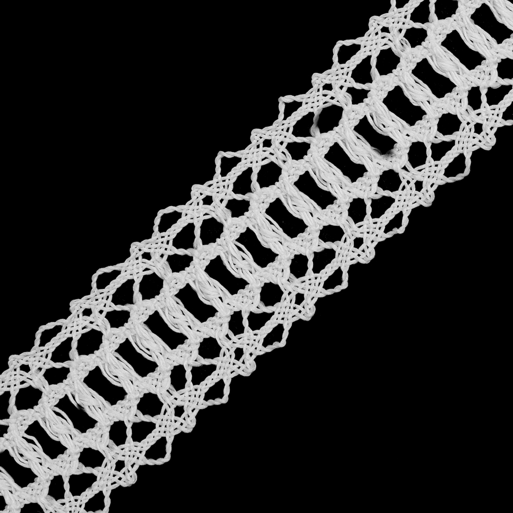 White European Crochet Trim – 1.25″ White European Crochet Trim – 1.25″