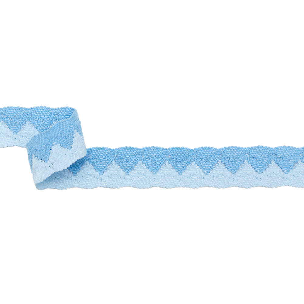 Blue Two-Tone European Crochet Trim – 1″ Blue Two-Tone European Crochet Trim – 1″
