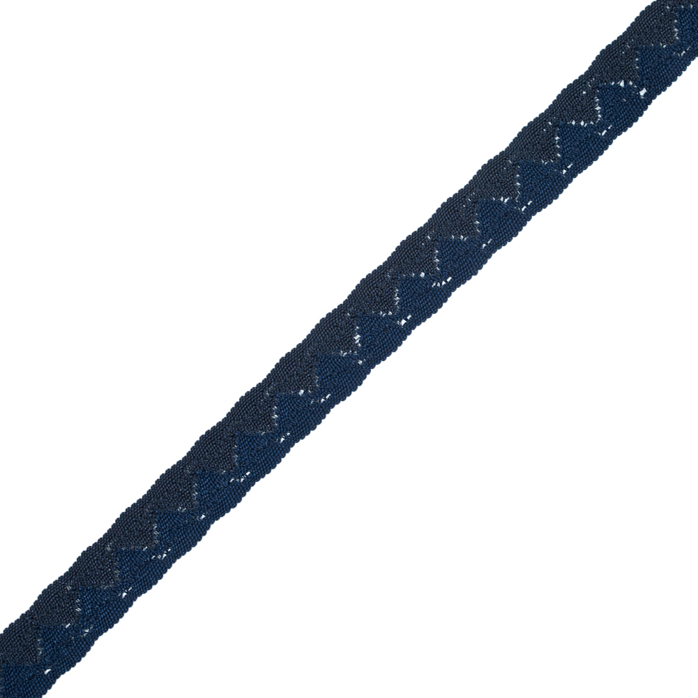 Navy Two-Tone European Crochet Trim – 1″ Navy Two-Tone European Crochet Trim – 1″
