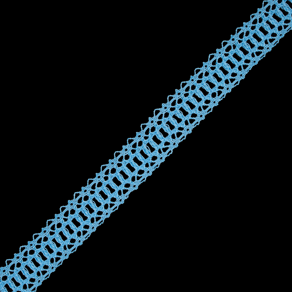 Baby Blue European Crochet Trim – 1.25″ Baby Blue European Crochet Trim – 1.25″