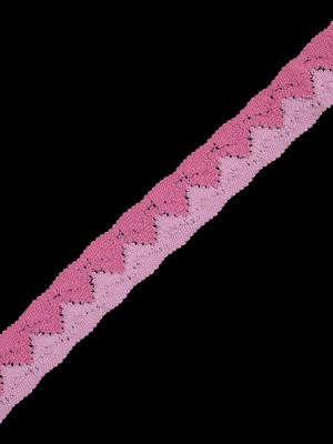 Pink Two-Tone European Crochet Trim – 1″ Pink Two-Tone European Crochet Trim – 1″