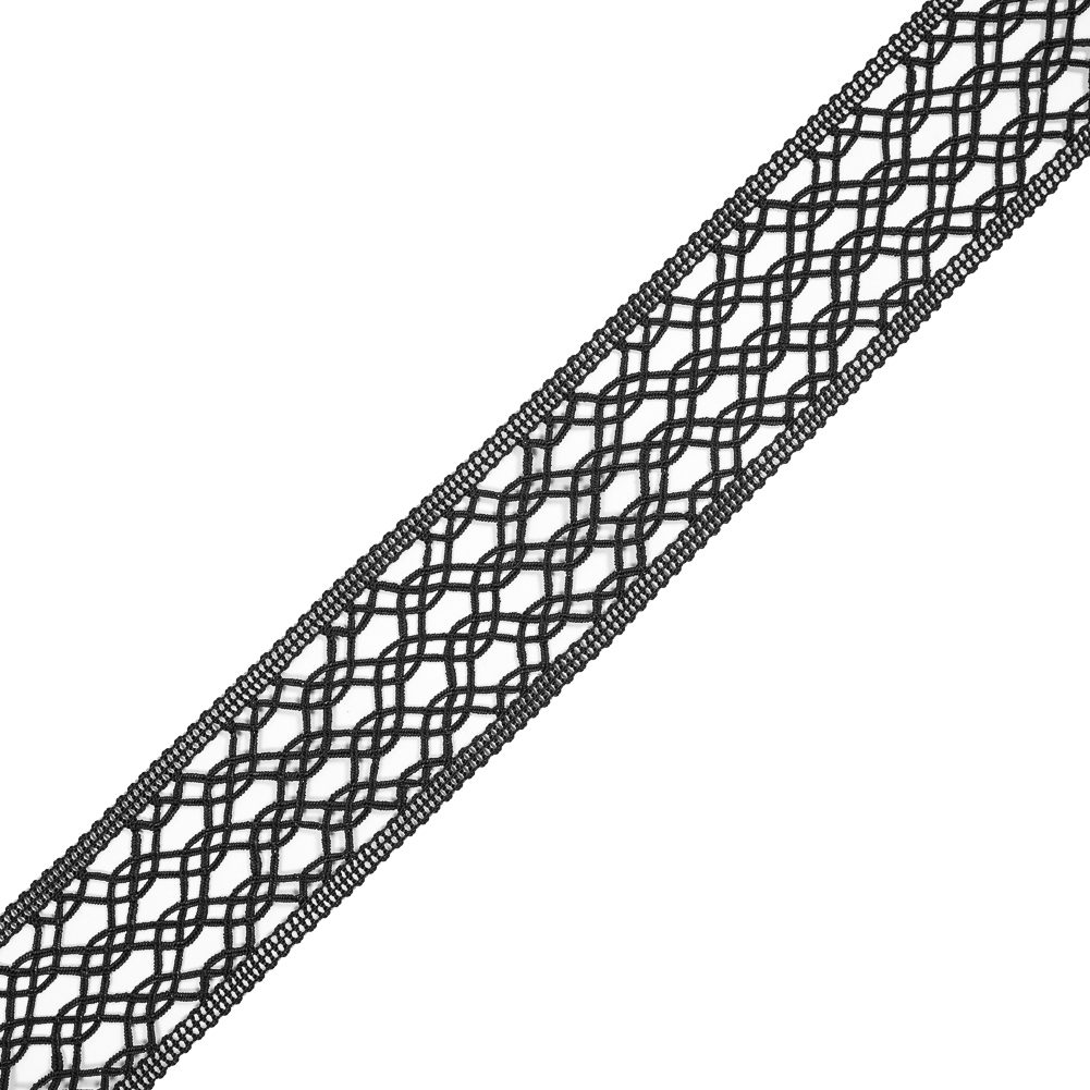 Black European Crochet Trim – 2.25″ Black European Crochet Trim – 2.25″