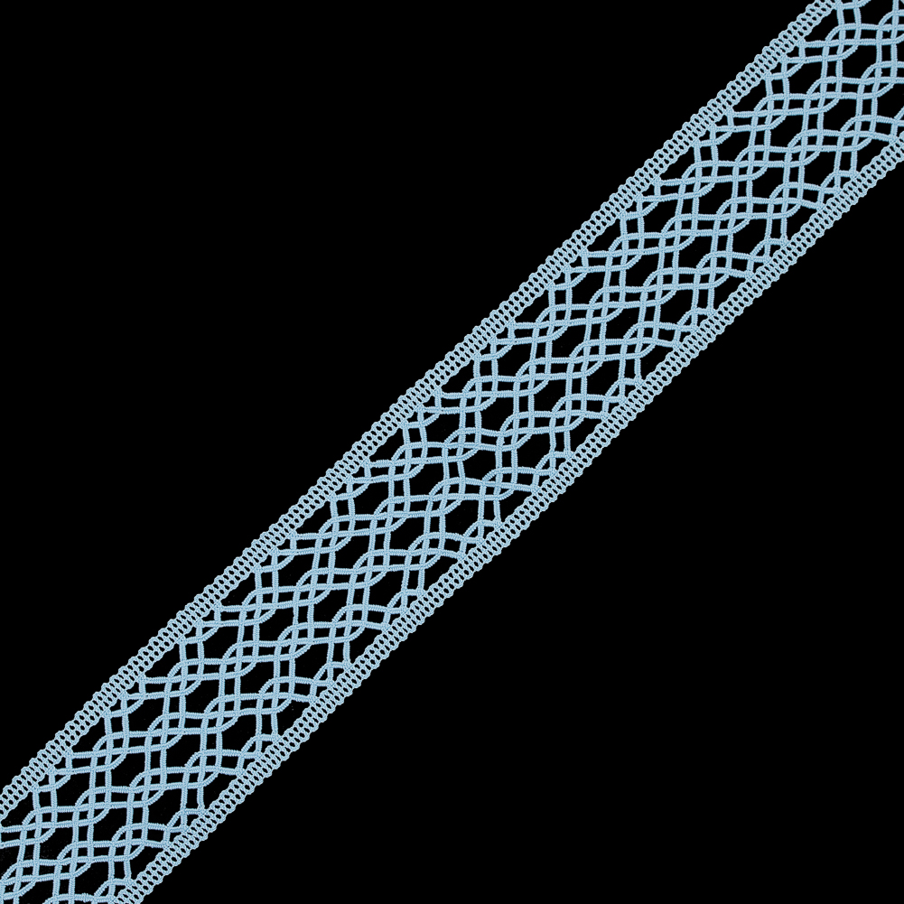 Light Blue European Crochet Trim – 2.25″ Light Blue European Crochet Trim – 2.25″