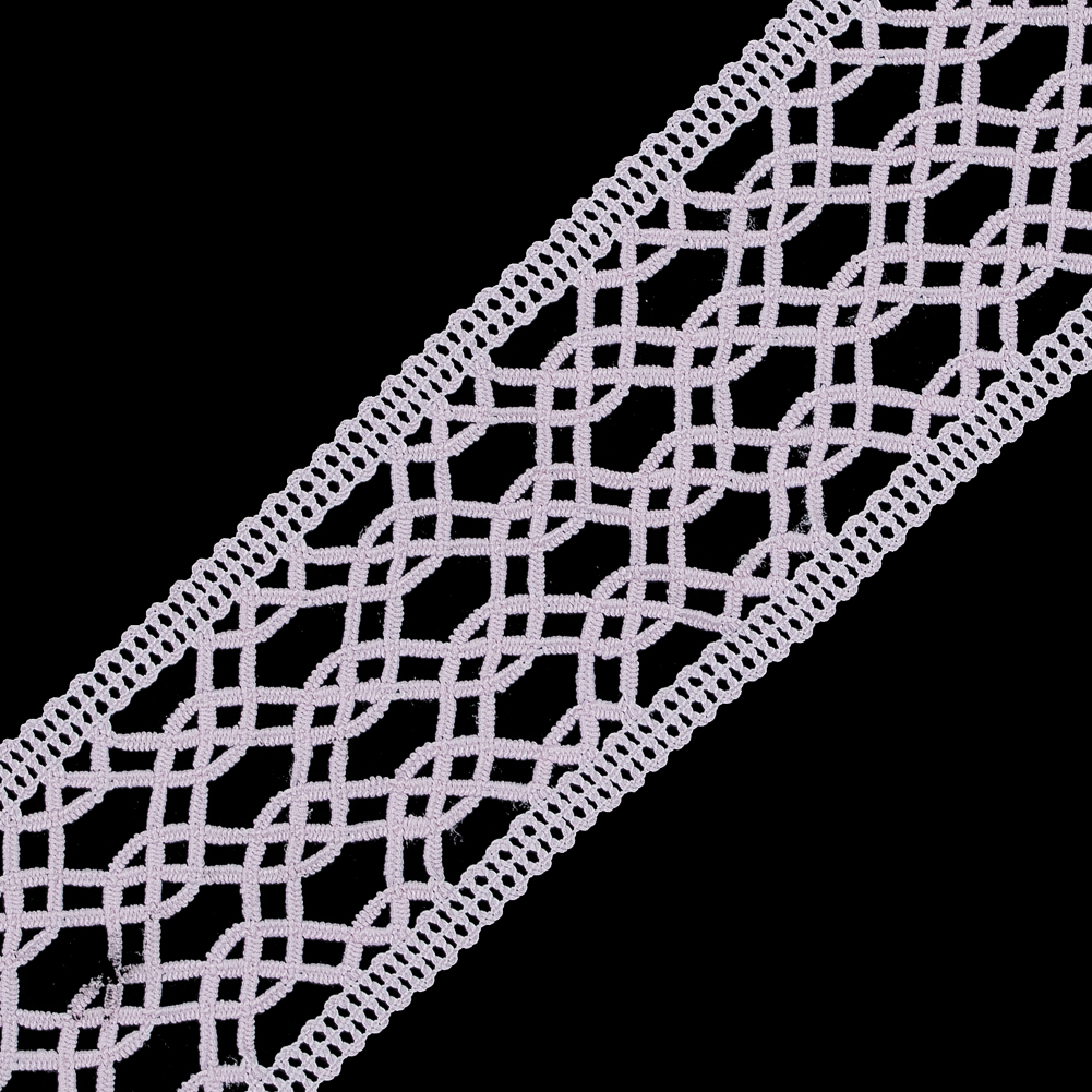 Light Pink European Crochet Trim - 2.25"