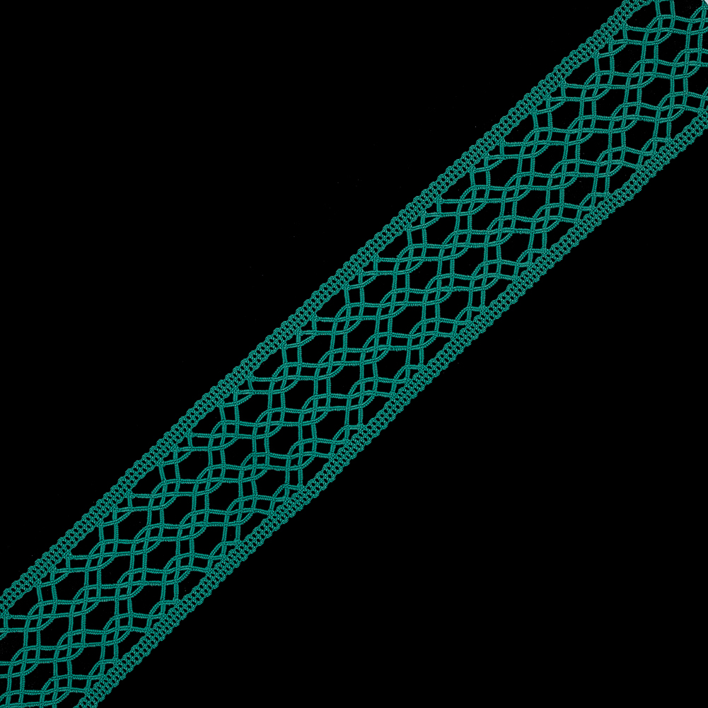 Kelly Green European Crochet Trim – 2.25″ Kelly Green European Crochet Trim – 2.25″