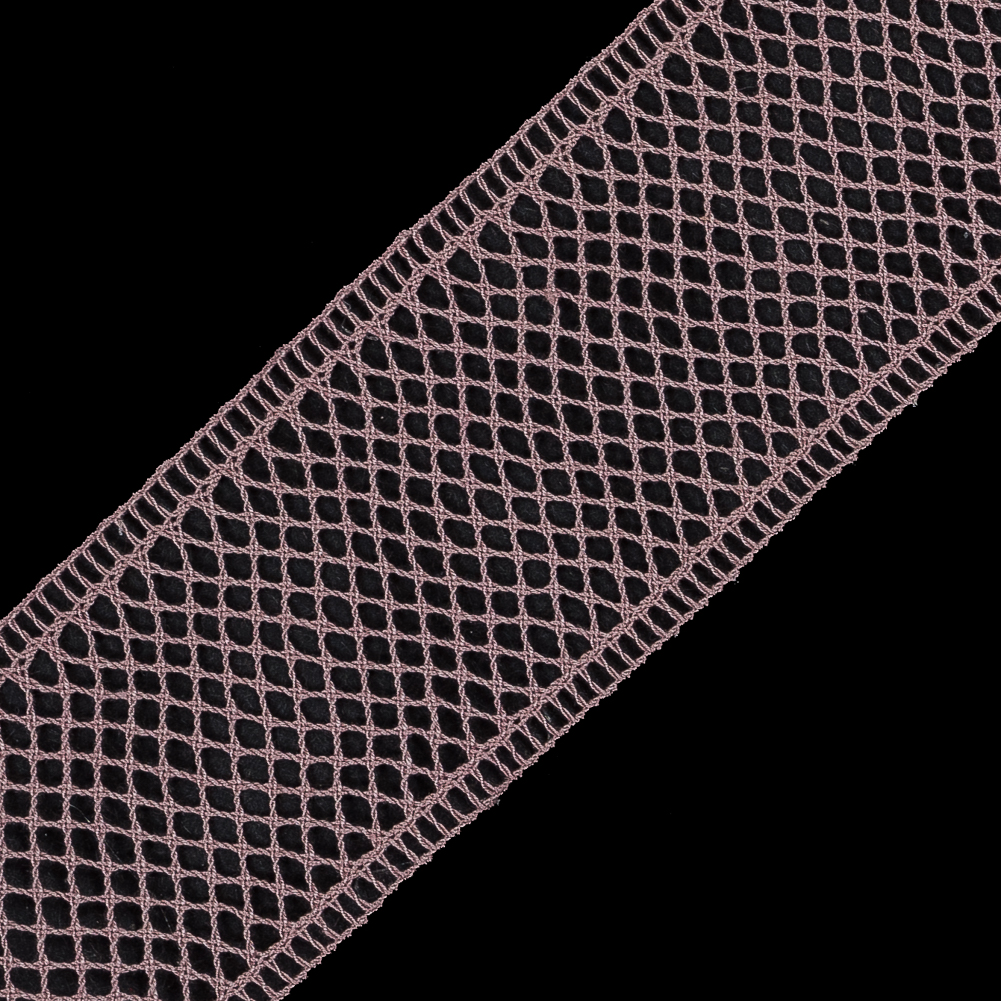 Dusty Rose European Cotton Crochet Trim – 1.5″ Dusty Rose European Cotton Crochet Trim – 1.5″